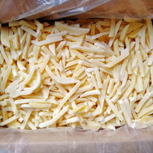 lanières de pommes de terre tranchées pelées surgelées/coupes/dés/chips