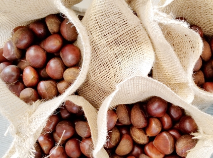Six containers of fresh chestnut were sent to the United States and the Middle East today